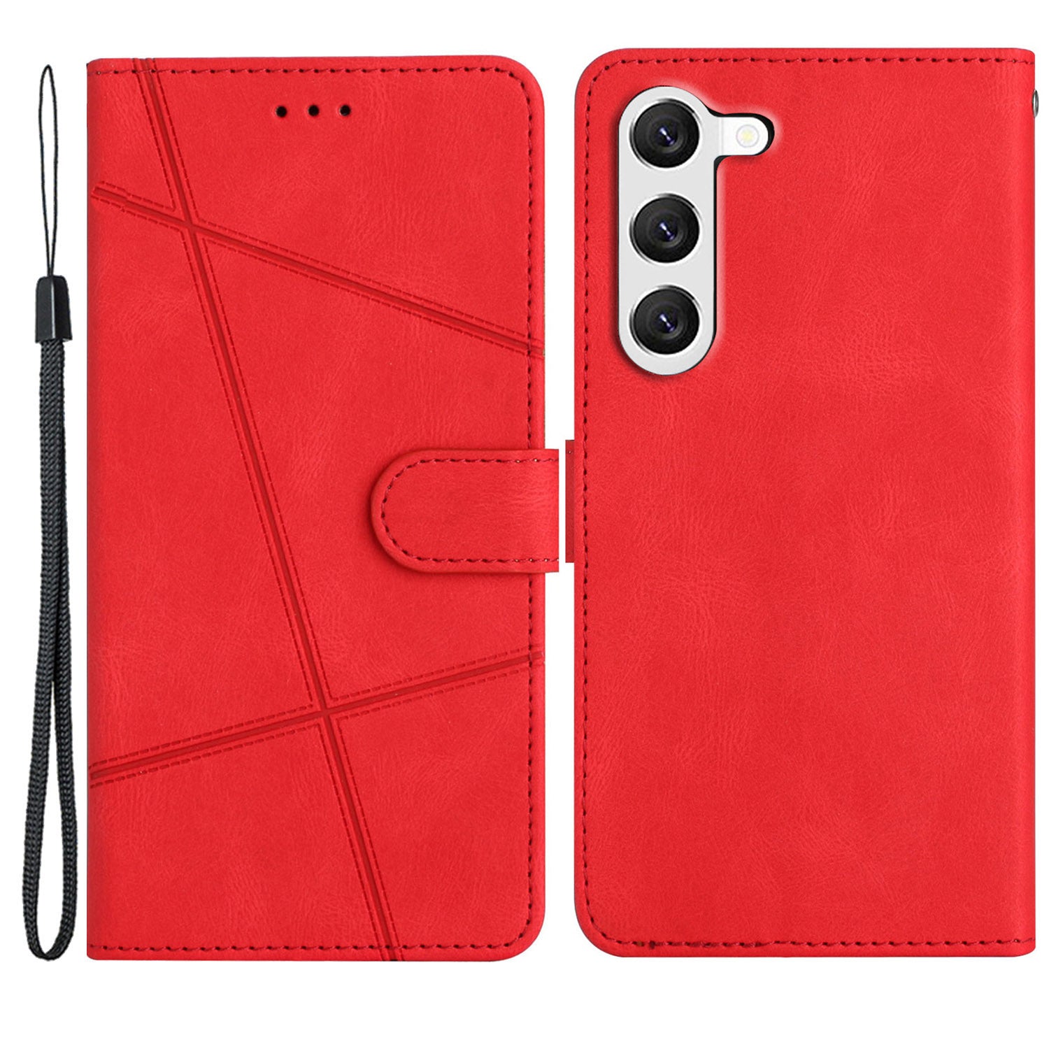 Pro Samsung Galaxy A05s Peněženka PU kožený stojánek Kryt s potiskem Lines Crazy Horse Texture Pro Samsung Galaxy A05s Peněženka PU kožený stojánek Kryt s potiskem Lines Crazy Horse Texture